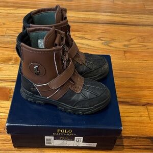 Ralph Lauren Brown and Black Outdoor Boots